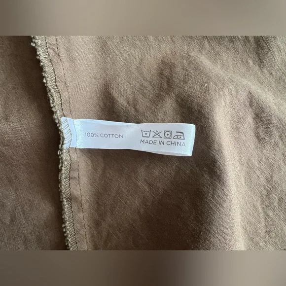 Tuckernuck Callahan Shirt Dress Sea Green Chino Cotton Button Front Size L - Picture 14 of 15